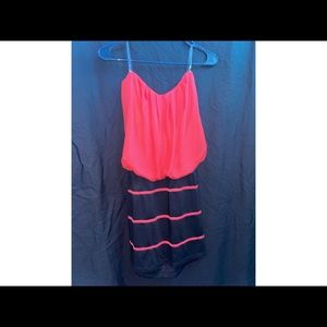 pink and black trixxi dress